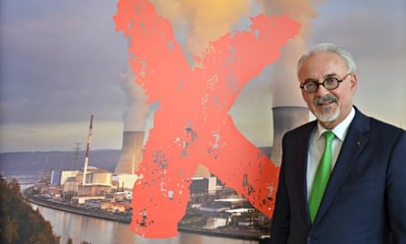 Helmut Echtenberg, the mayor of the Greater Aachen region, who is leading the campaign to close two ageing Belgian nuclear reactors.
