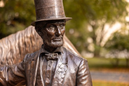 A statue of Abraham Lincoln at the Soldiers’ Home in Washington DC, by Ivan Schwartz.