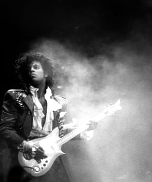 Prince onstage at the Ritz club in New York