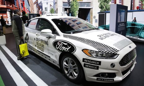 Ford exhibited self-driving delivery vehicle at CES 2018 this week. The vehicle was a modified Ford Fusion, the same model involved in the Pittsburgh crash.