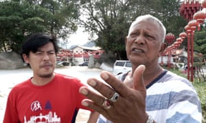 Film-maker Andrew Han with Mohd-Ishak
