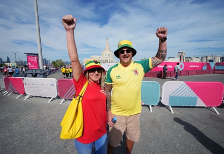 Les supporters du Pays de Galles à Doha pour la Coupe du monde.