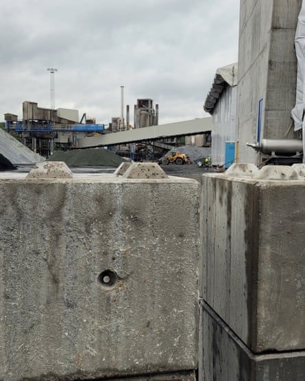 A cement plant with a carbon capture and storage facility in Brevik, Norway.