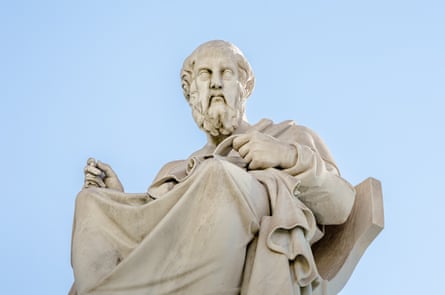 Marble statue of Plato