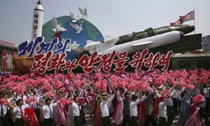 missiles paraded in Pyongyang