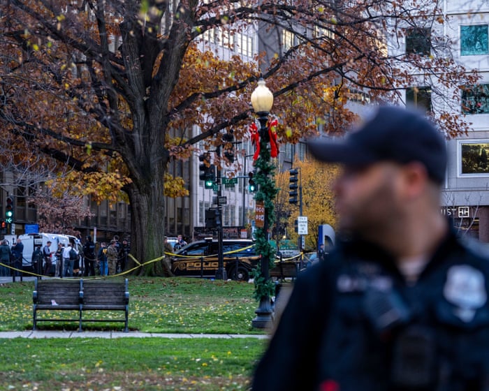 Shock and dismay after national guard troops shot near White House