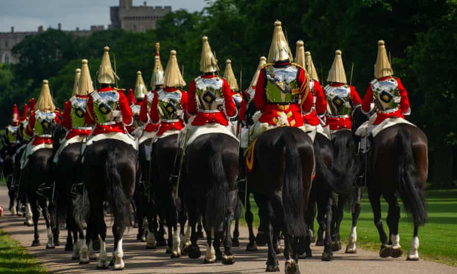 File photo of members of the Household Cavalry Mounted Regiment