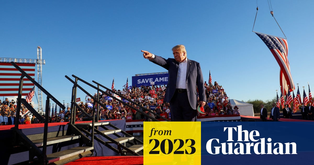 Revealed: Trump secretly donated $1m to discredited Arizona election ‘audit’