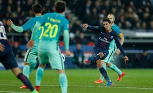 Angel Di Maria curls in the third.