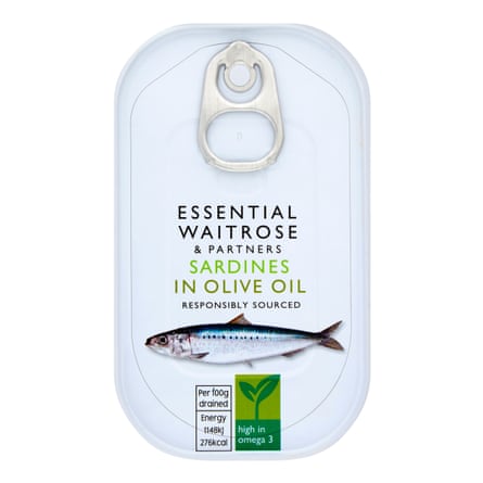 Essential Waitrose Partners Sardines in Olive Oil 120g