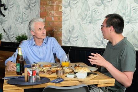 Phill and Joe in discussion