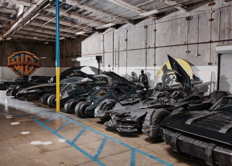 Batmobiles from the Batmen films going back to 1989 in the Warner Bros. Corporate Archive.
