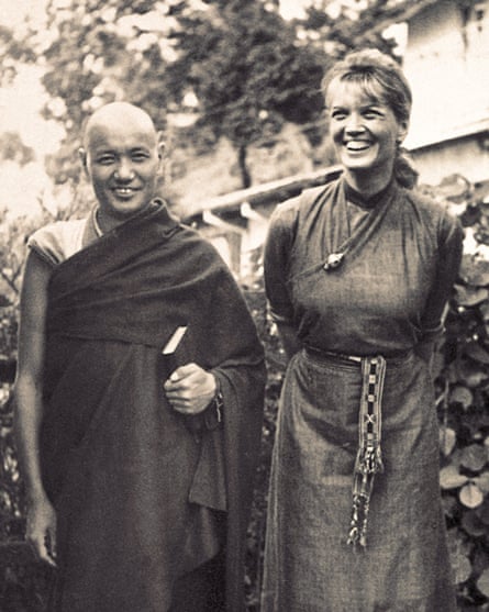 Lama Yeshe, pictured in 1966 with Zina Rachevsky, who invited him to live with her in Darjeeling, India, and teach her Buddhism.