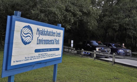 The Myakkahatchee Creek environmental park, where the remains and items belonging to Brian Laundrie were found.