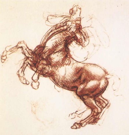 A Rearing Horse, c. 1503-4, by Leonardo da Vinci.