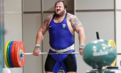 Rio Olympics - Weightlifting<br>2016 Rio Olympics - Copacabana - 29/07/2016. A weightlifter from Brazil practices.         REUTERS/Athit Perawongmetha