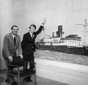 Ronan O’Rahilly, right, and Allan Crawford of Radio Caroline.