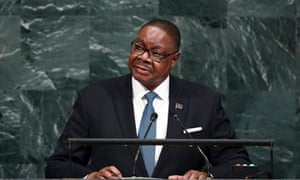 The Malawian president, Peter Mutharika, has been visiting parts of the country affected by the vampire scare.