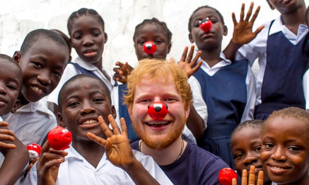 Ed Sheeran visits the Street Child Liberia project for Red Nose Day