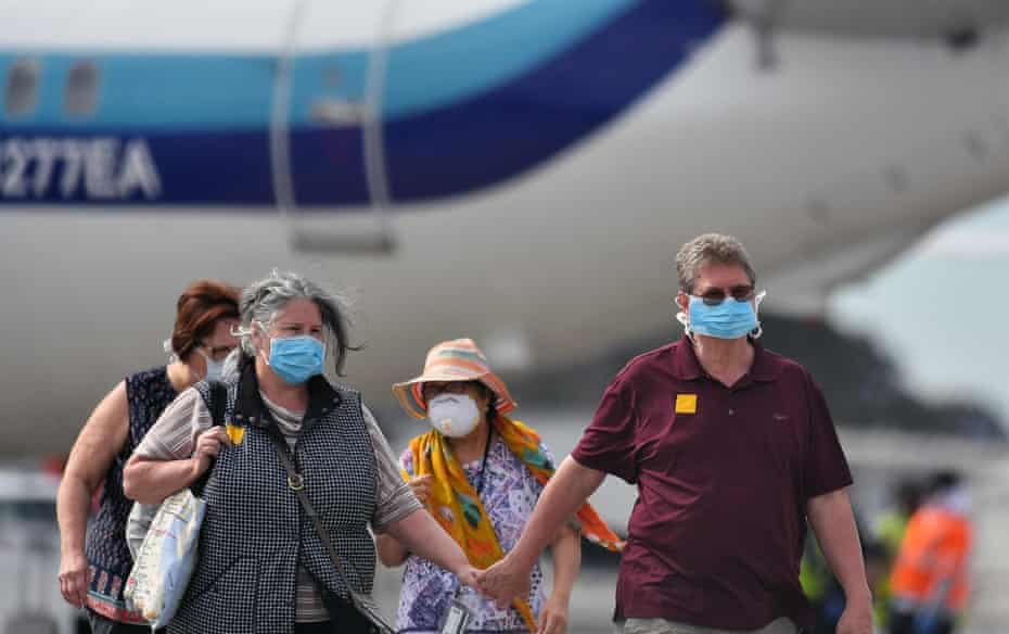 Some passengers were flown to other states where they would quarantine for 14 days.