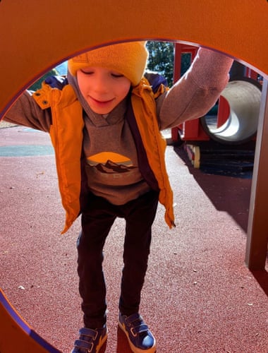 When helping her son Arden get dressed, Aleasha McCallion looks for a balance of practicality and fun.