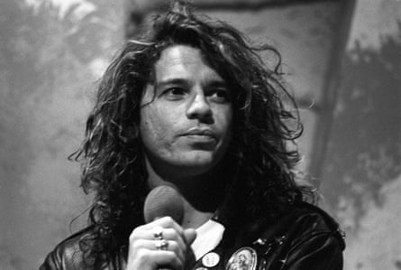 ‘The Roxy’ TV Programme. - 1987Autopsy Micheal Hutchence Without prior permission from the copyright holder this image is only to be used to promote the above programme whilast airing on Channel 5 EDITORIAL USE ONLY / NO MERCHANDISING Mandatory Credit: Photo by ITV/REX (1221716bi) Michael Hutchence of INXS ‘The Roxy’ TV Programme. - 1987 Presented by David Kid Jensen and Kevin Sharkey, this was a music series based on the independent pop music chart, following on from the demise of the popular show The Tube. It featured the music chart as used on its sister programme, the radio show The Network Chart show. The Roxy was cancelled in 1988.