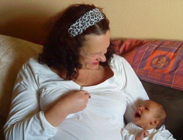 Melanie Mahjenta with Rosie as a baby.