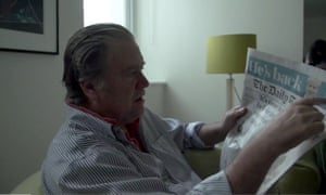 Footage shot by US film-maker Alison Klayman of Steve Bannon speaking at a London hotel on 16 July 2018 about helping Boris Johnson with his Leave speech.