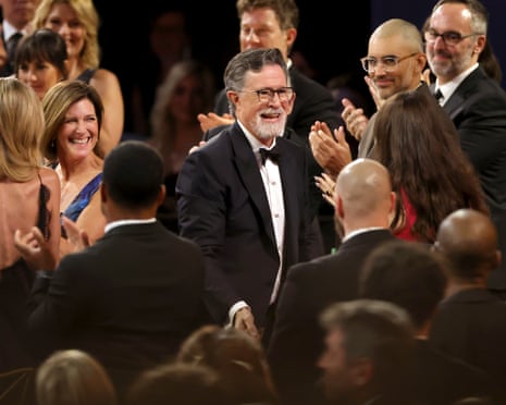 Stephen Colbert is announced as best variety show winner