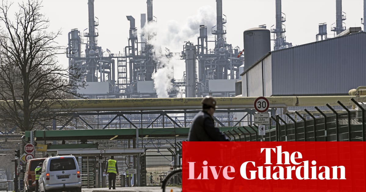 Germany braces for gas rationing as Putin’s rouble payment deadline approaches – business live