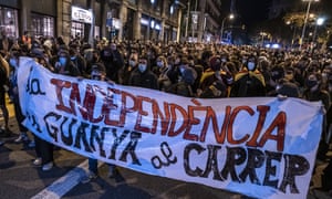 Pro-independence demonstrations in Barcelona in October