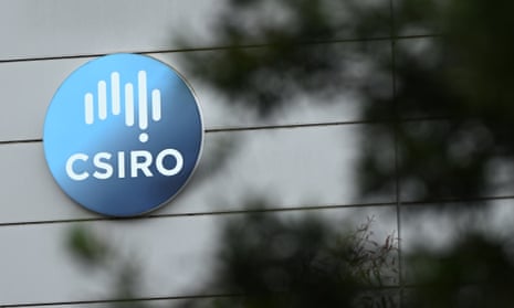 CSIRO logo on a wall