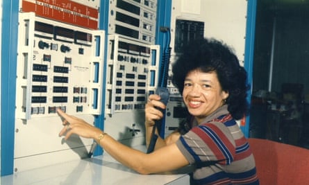 Christine Darden in the control room of Nasa Langley’s Unitary Plan Wind Tunnel in 1975.