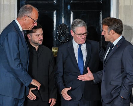 Friedrich Merz, Volodymyr Zelenskyy and Emmanuel Macron met with Keir Starmer in Downing Street this week.
