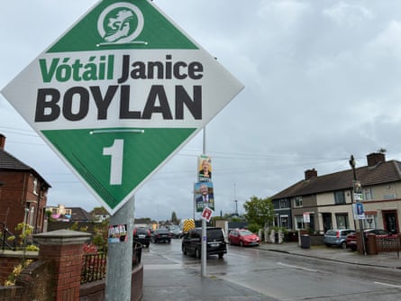 A Sinn Féin poster in the Dublin Central byelection.
