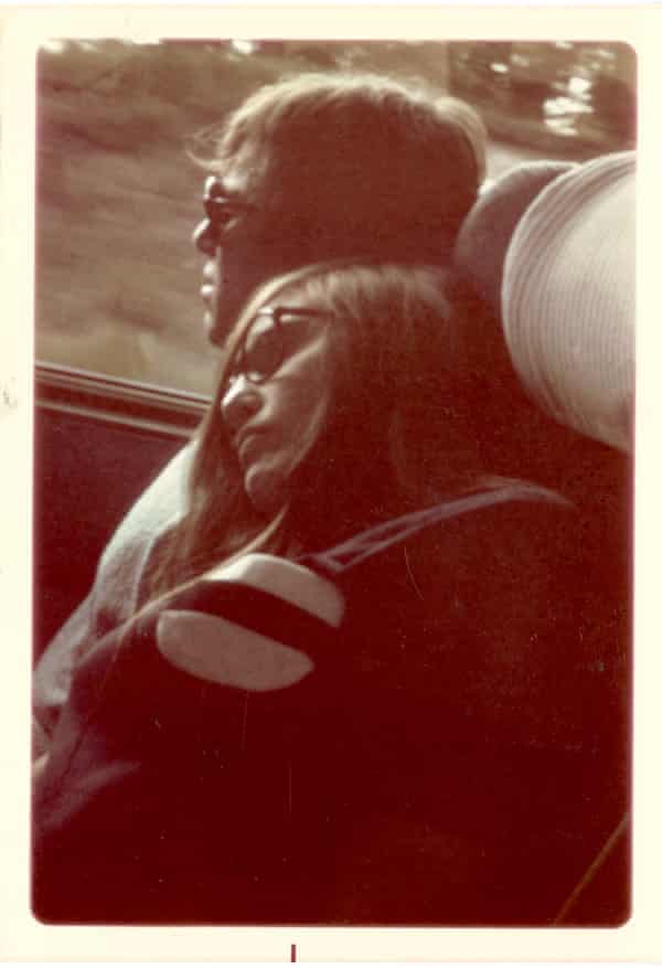 Daniel and Nina Libeskind on their cross-country road trip in US, 1969.