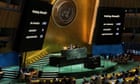 UN general assembly votes to back Palestinian bid for membership