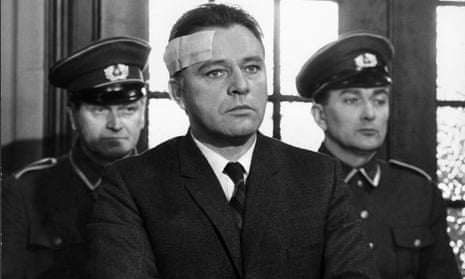 Richard Burton as Alec Leamas in the film version of The Spy Who Came in from the Cold (1965).