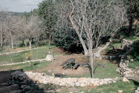 ‘Greenery is used to hide the crimes’ … an Israeli picnic area now occupies the site of Al-Qabu, a former Palestinian village.