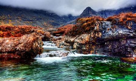 The Fairy Pools at Glen Brittle on the Isle of Skye, ScotlandED9B3A The Fairy Pools at Glen Brittle on the Isle of Skye, Scotland