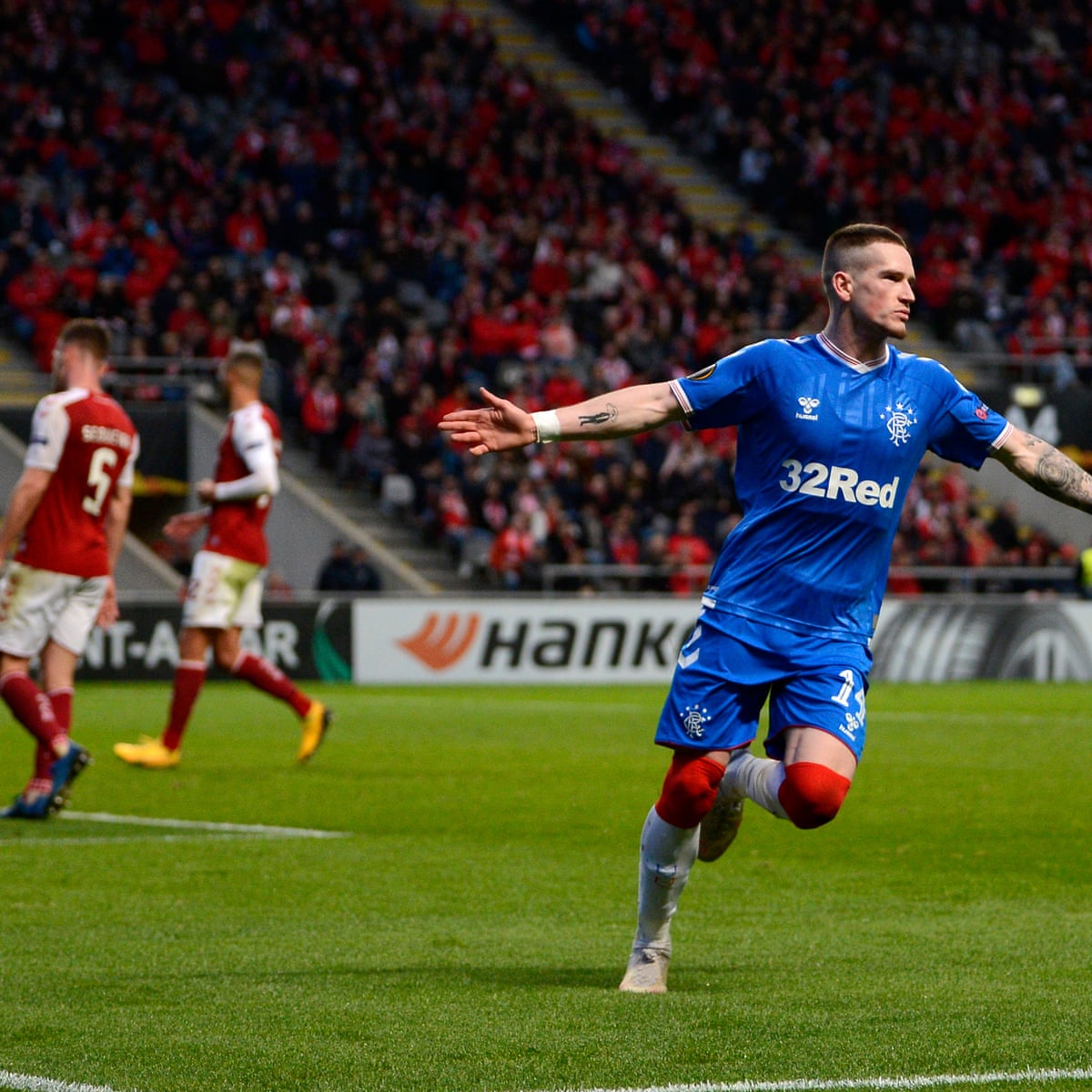 Braga 0 1 Rangers Europa League Last 32 Second Leg As It Happened Football The Guardian