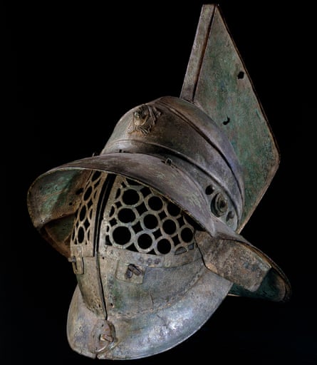 Bronze gladiator’s helmet, Pompeii, 1st century AD.
