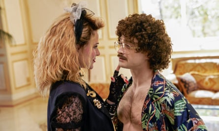 Daniel Radcliffe with Evan Rachel Wood in Weird: The Al Yankovic Story