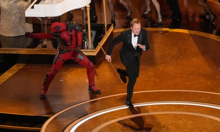 Conan O’Brien performing on stage