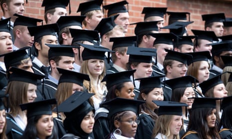Rows of graduates at University of Birmingham.