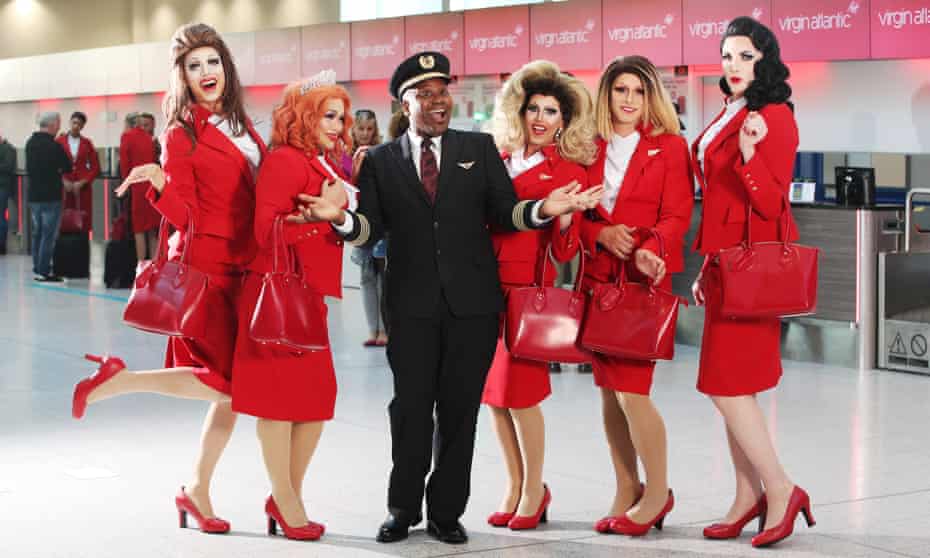 Virgin Atlantic's Pride flight.