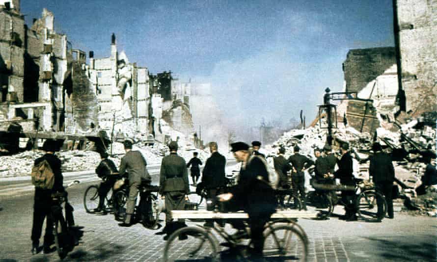 A manmade firestorm … Hamburg in September 1943, a few months after Operation Gomorrah.