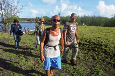 Gus Castro, who considers Pagan to be his home, leads an expedition around the island.