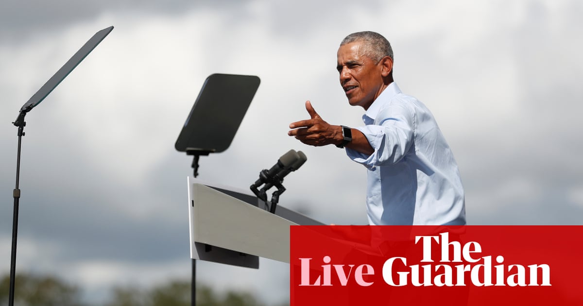 Biden And Obama To Campaign In Battleground State Michigan As Election Day Nears As It Happened Us News The Guardian