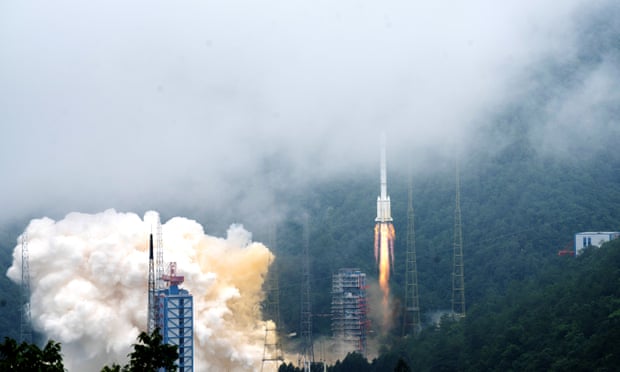 A rocket carrying the last satellite of the Beidou Navigation Satellite System blasts off in southwest China’s Sichuan province.
